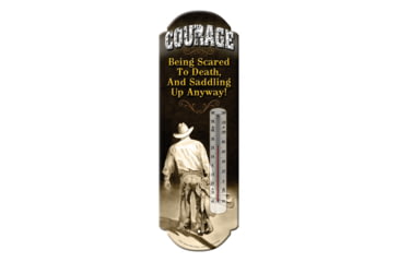 Image of Rivers Edge Tin Thermometer, Courage/Cowboy, 1376