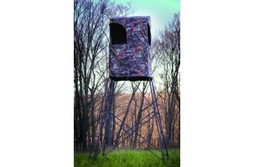 Image of Rivers Edge Treestands 10ft Tower Outpost with Blind, Black RE703