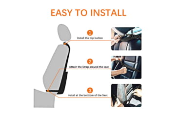 Image of Roaring Fire Razorback Car Seat Back Organizer, Black, 21.65x14.96 inch, RF-CBSOP01-BK