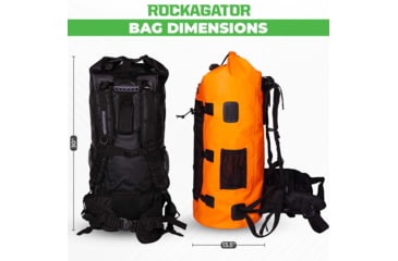 Image of Rockagator Kanarra Series Waterproof Backpack, 90L, Grey, KNRA90GY