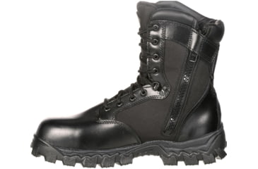 Image of Rocky Boots Alpha Force Zipper Waterproof Public Service Boot - Mens, Black, 11.5, Medium, FQ0002173-ME-11.5