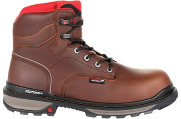 Image of Rocky Boots Rams Horn Full-grain Leather Waterproof Composite Toe Work Boot - Men's, 13 US, Medium, Dark Brown, RKK0257-M-13