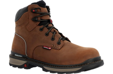 Image of Rocky Boots Rams Horn Waterproof Composite Toe Work Boot - Mens, Crazy Horse, 8, Wide, RKK0388-W-8