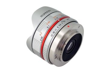 Image of Rokinon 7.5mm F3.5 UMC Ultra Wide-Angle Fisheye Camera Lens for Micro 4/3 Mount (Silver) FE75MFT-S