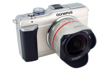 Image of Rokinon 7.5mm F3.5 UMC Ultra Wide-Angle Fisheye Camera Lens for Micro 4/3 Mount (Silver) FE75MFT-S