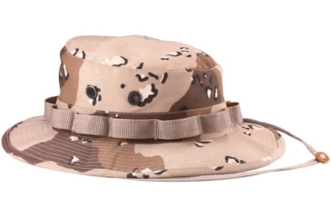Image of Rothco Camo Boonie Hat, 6-Color Desert Camo, 7 1/2, 5814-6-ColorDesertCamo-712