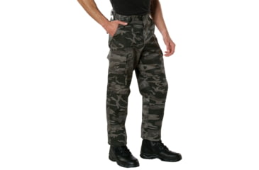 Image of Rothco Color Camo Tactical BDU Pants - Mens, Black Camo, S, 3843-Sm