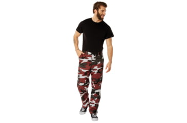 Image of Rothco Color Camo Tactical BDU Pants - Mens, Red Camo, 4XL, 79180-RedCamo-4XL