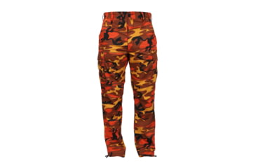 Image of Rothco Color Camo Tactical BDU Pants - Mens, Savage Orange Camo, Extra Small, 8865-SavageOrangeCamo-XS23-27Waist