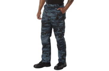 Image of Rothco Color Camo Tactical BDU Pants - Mens, Extra Small, Midnight Blue Camo, 4712-MidnightBlueCamo-XS