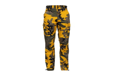 Image of Rothco Color Camo Tactical BDU Pants - Mens, Stinger Yellow Camo, Extra Small, 8875-StingerYellowCamo-XS23-27Waist
