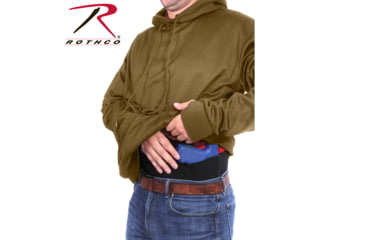 Image of Rothco Concealed Carry Hoodie - Men's, Coyote Brown, Medium, 2081-CoyoteBrown-M