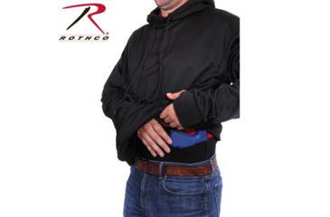Image of Rothco Concealed Carry Hoodie - Men's, Coyote Brown, Medium, 2081-CoyoteBrown-M