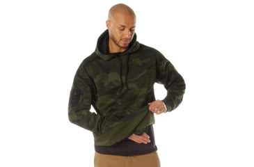 Image of Rothco Concealed Carry Hoodie - Mens, 2XL, Camo, 12231-MidnightWoodlandCamo-2XL