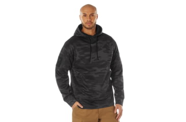 Image of Rothco Concealed Carry Hoodie - Mens, 2XL, Midnight Black Camo, 12211-MidnightBlackCamo-2XL
