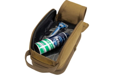 Image of Rothco Deluxe Canvas Travel Kit, Coyote Brown, 1854-CoyoteBrown