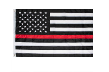 Image of Rothco Deluxe Thin Red Line Flag / 3 X 5, 15961