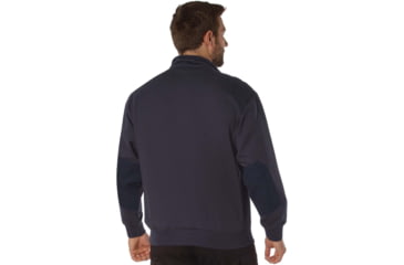 Image of Rothco Firefighter / EMS Quarter Zip Job Shirt, Midnight Navy Blue, Small, 7750-MidnightNavyBlue-S