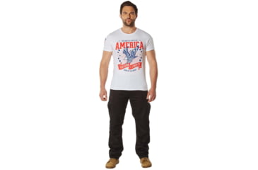 Image of Rothco Freedom &amp; Liberty Patriotic T-Shirt, White, Small, 18120-White-S