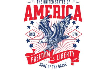 Image of Rothco Freedom &amp; Liberty Patriotic T-Shirt, White, Small, 18120-White-S