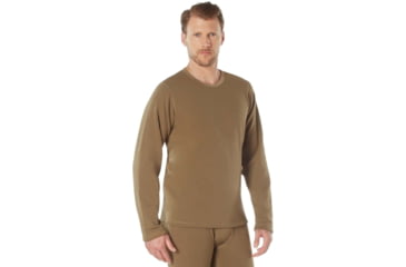 Image of Rothco Gen III Level II Underwear Crew Top - Mens, Coyote Brown, Small, 69140-AR670-1CoyoteBrown-S
