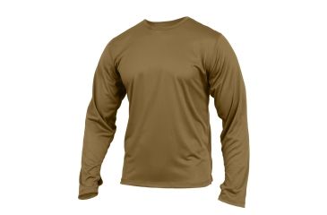Image of Rothco Gen III Silk Weight Underwear Top, AR 670-1 Coyote Brown, XL, 3725-AR670-1CoyoteBrown-XL