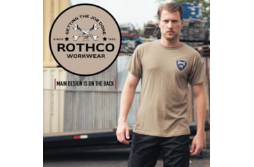 Image of Rothco Getting The Job Done T-Shirt, Coyote Brown, S, 11355-CoyoteBrown-S