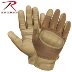 Image of Rothco Hard Knuckle Cut and Fire Resistant Gloves, Coyote Brown, L, 2807-CoyoteBrown-L