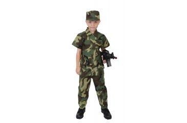 Image of Rothco Camouflage Soldier Costume - Kid's, 7Y-9Y, Camo, 2756-690
