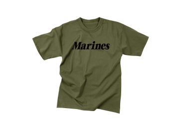 Image of Rothco Kids Marines Physical Training T-shirt, Olive Drab, M, 66157-OliveDrab-M