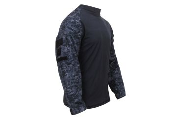 Image of Rothco Military FR NYCO Combat Shirt, Midnight Digital Camo, Small, 90215-MidnightDigitalCamo-S
