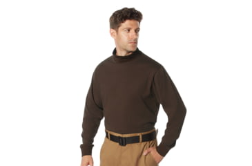 Image of Rothco Mock Turtleneck - Mens, Dark Brown, 2XL, 34066-DarkBrown-2XL