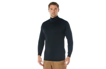 Image of Rothco Moisture Wicking Mock Turtleneck - Men's, Midnight Navy Blue, Small, 613902039971
