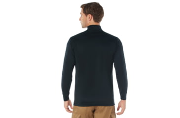 Image of Rothco Moisture Wicking Mock Turtleneck, Midnight Navy Blue, S, 31510-MidnightNavyBlue-S