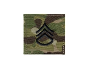Image of Rothco Official Embroidered Rank Insignia Staff Sergeant Patch, MultiCam, 1796