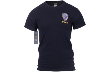 Image of Rothco Officially Licensed NYPD Emblem T-shirt, Mens, Navy Blue, Medium, 6656-613