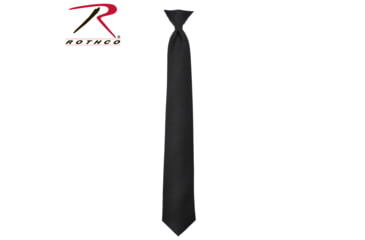 Image of Rothco Police Issue Clip-On Neckties 2313, Black, 16, 30180-Black-16Inches