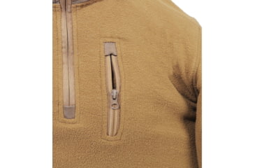 Image of Rothco Quarter Zip Fleece Pullover - Mens, Coyote Brown, Small, 97345-CoyoteBrown-S