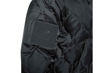 Image of Rothco Quilted Woobie Hooded Sweatshirt - Mens, Black, Small, 10490-Black-S