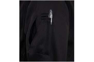 Image of Rothco Thin Blue Line Concealed Carry Zippered Hoodie - Mens, Black, Large, 56071-L