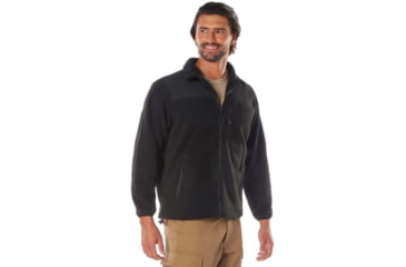 Image of Rothco Trailsman Sherpa Fleece Jacket - Mens, Black, Small, 96620-Black-S