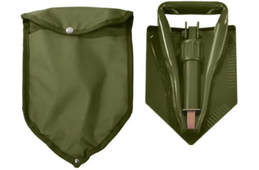 Image of Rothco Tri-Fold Shovel w/ Cover, Green, 829