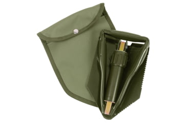 Image of Rothco Tri-Fold Shovel w/ Cover, Green, 829