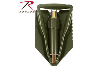 Image of Rothco Tri-Fold Shovel w/ Cover, Green, 829