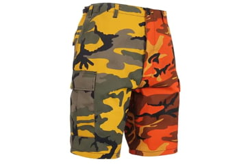 Image of Rothco Two-Tone Camo BDU Short, Stinger Yellow / Savage Orange Camo, XS, S1815-StingerYellowSavageOrangeCamo-XS