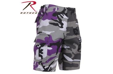 Image of Rothco Two-Tone Camo BDU Short, Ultra Violet Purple / City Camo, Extra Small, 1820-UltraVioletPurpleCityCamo-XS