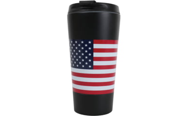 Image of Rothco US Flag Travel Cup, Black/Flag, 1288