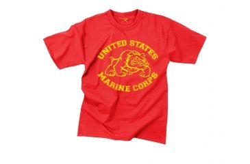 Image of Rothco Vintage U.S. Marine Bulldog T-Shirt, Small, 61163-S