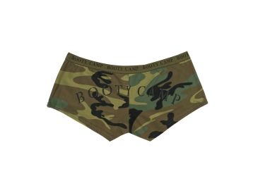 Image of Rothco Woodland Camo Booty Camp Booty Shorts - Women's, Medium, Camo, 3476-625