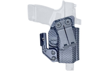 Image of Rounded by Concealment Express IWB KYDEX Plus Line Holster w/Claw &amp; Monoblock Clip for Beretta APX Carry, Left Hand, Carbon Fiber Black, BTA-APXCRY-CF-LH-PLUS